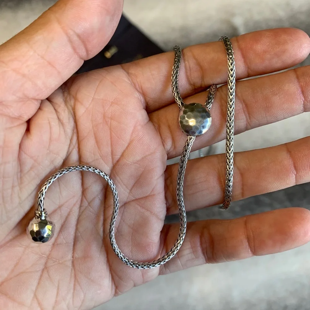 John Hardy Classic Chain Hammered Y Necklace - Picture 9 of 9